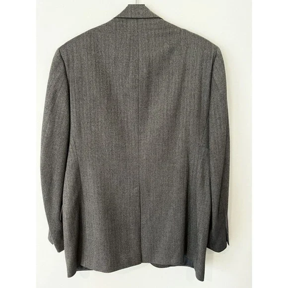 BROOKS BROTHERS Men's 41R Wool Made in USA Brooksease Blazer Brown Pinstripe - Picture 2 of 7